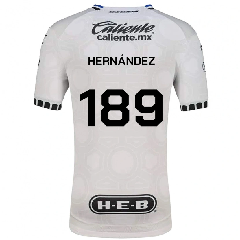Danxen Niño Camiseta Sebastián Hernández #189 Blanco Negro Azul 1ª Equipación 2026/27 La Camisa