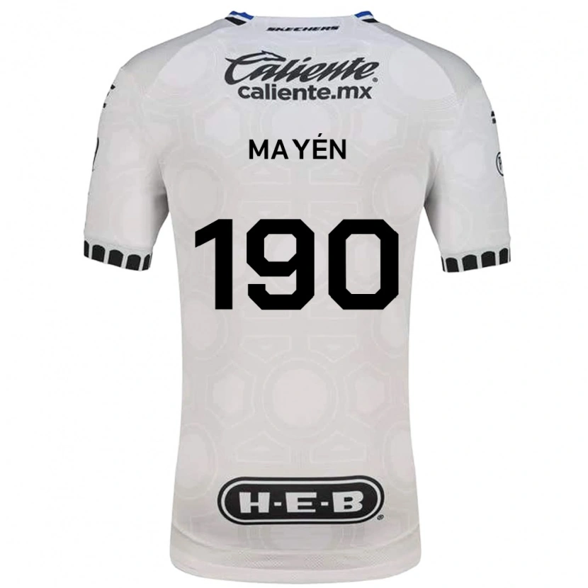 Danxen Niño Camiseta Eduardo Mayén #190 Blanco Negro Azul 1ª Equipación 2026/27 La Camisa