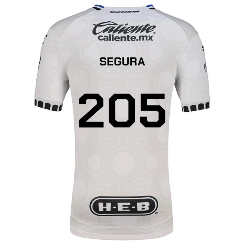 Danxen Niño Camiseta Mathías Segura #205 Blanco Negro Azul 1ª Equipación 2026/27 La Camisa