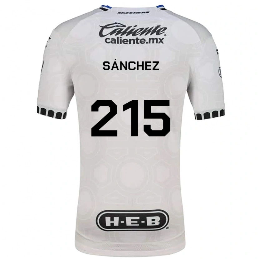 Danxen Niño Camiseta José Sánchez #215 Blanco Negro Azul 1ª Equipación 2026/27 La Camisa