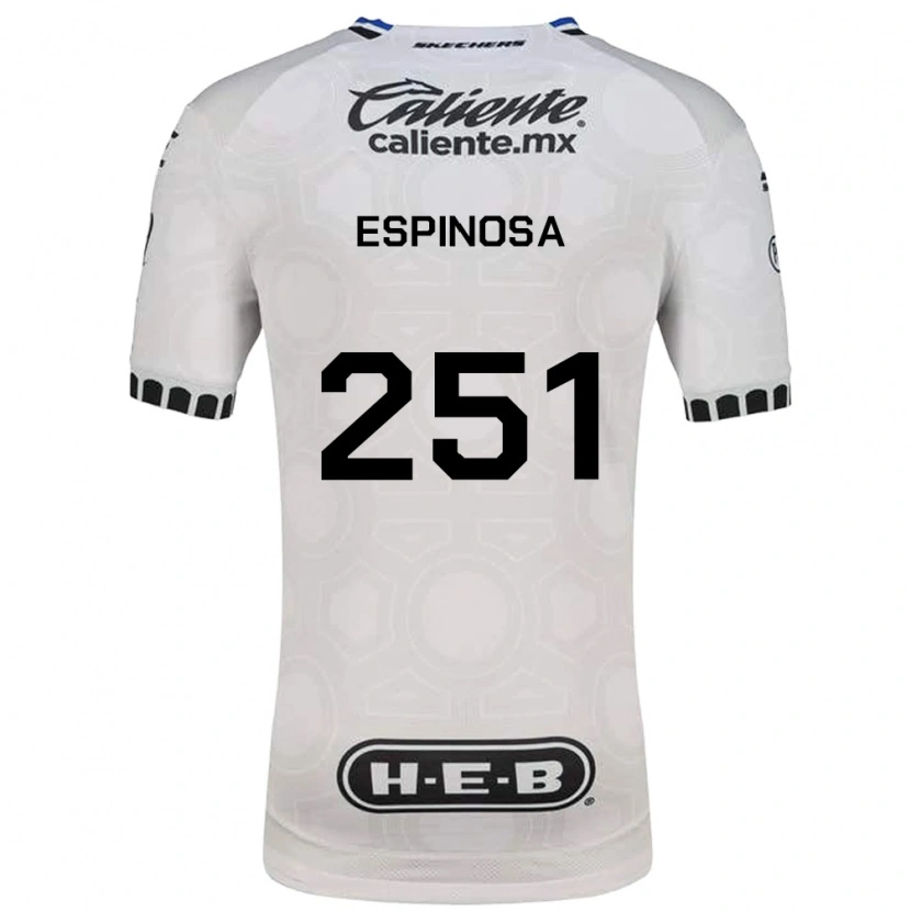 Danxen Niño Camiseta Alexis Espinosa #251 Blanco Negro Azul 1ª Equipación 2026/27 La Camisa