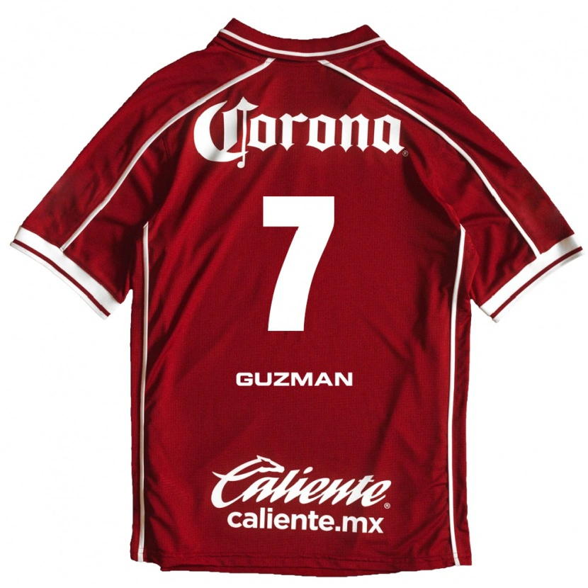 Danxen Niño Camiseta Víctor Guzmán #7 Blanco Rojo 1ª Equipación 2026/27 La Camisa