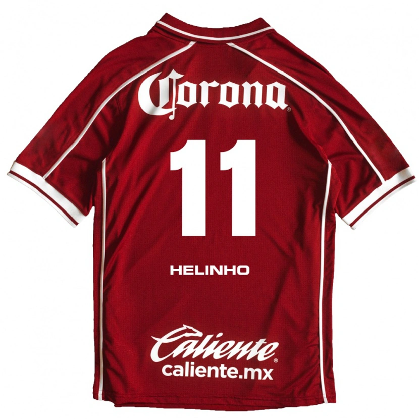 Danxen Niño Camiseta Helinho #11 Blanco Rojo 1ª Equipación 2026/27 La Camisa