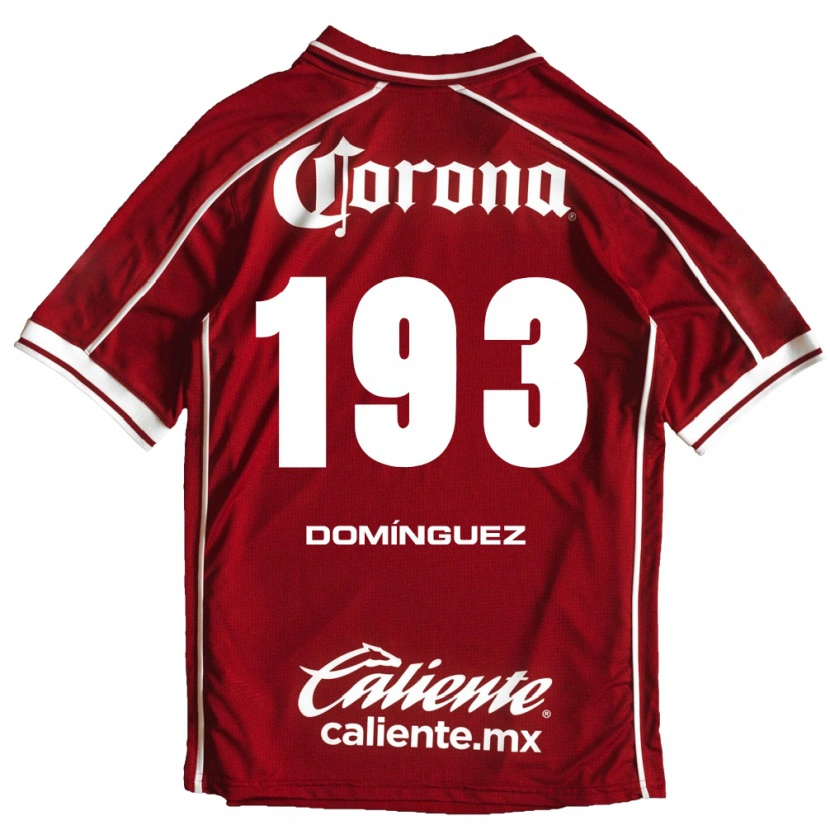 Danxen Niño Camiseta Iker Domínguez #193 Blanco Rojo 1ª Equipación 2026/27 La Camisa
