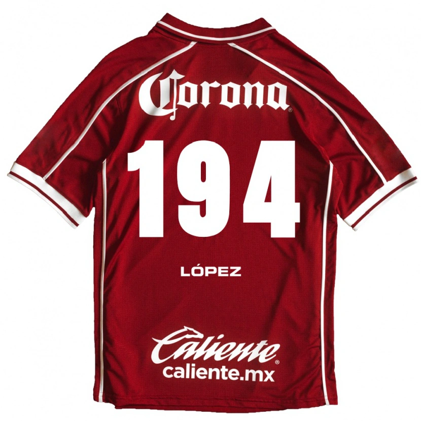 Danxen Niño Camiseta Erick López #194 Blanco Rojo 1ª Equipación 2026/27 La Camisa