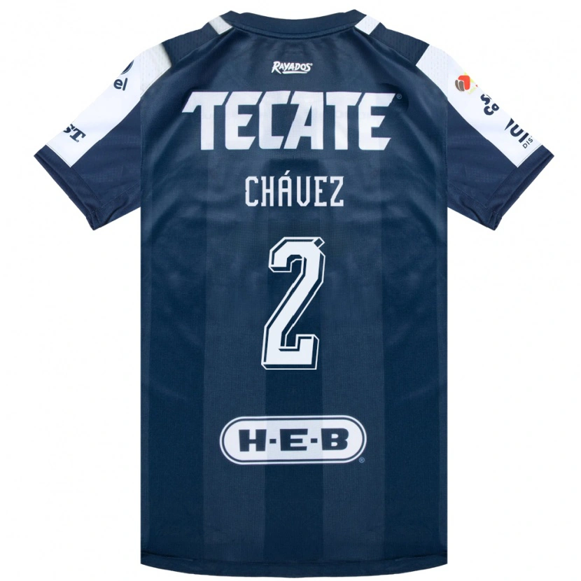 Danxen Niño Camiseta Ricardo Chávez #2 Azul Tinta Blanco Rojo 1ª Equipación 2026/27 La Camisa
