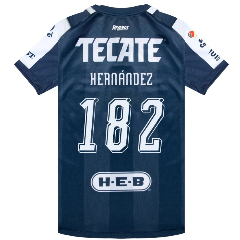 Danxen Niño Camiseta Derek Hernández #182 Azul Tinta Blanco Rojo 1ª Equipación 2026/27 La Camisa