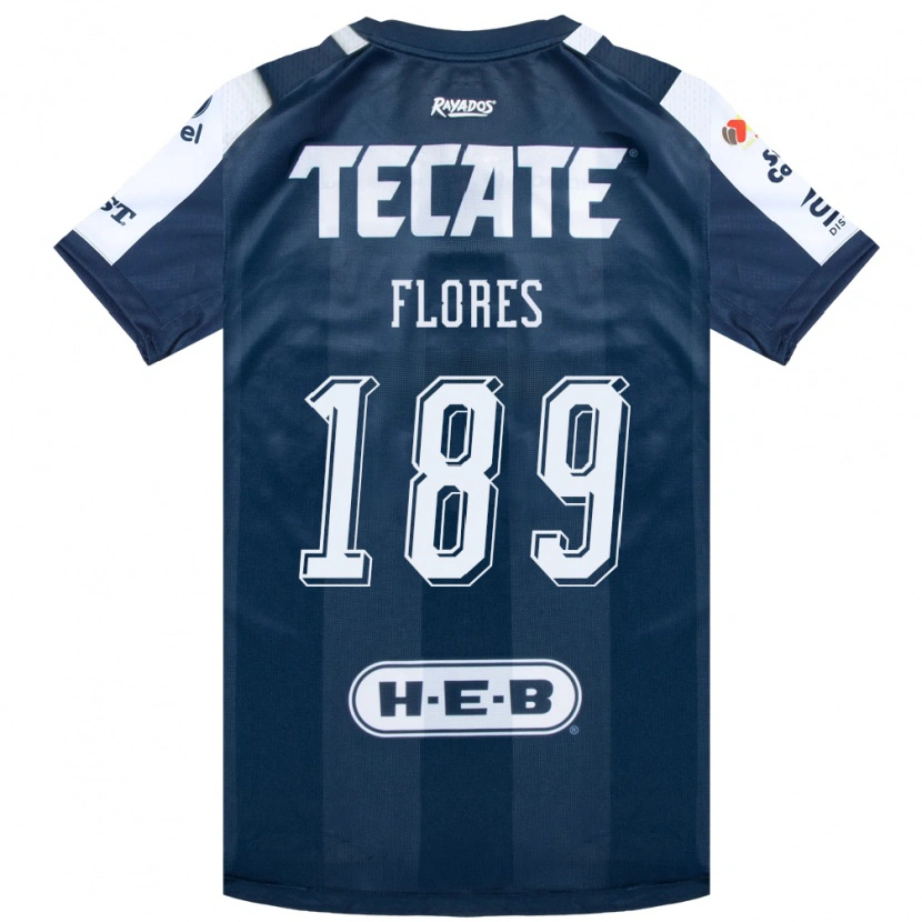 Danxen Niño Camiseta Yael Flores #189 Azul Tinta Blanco Rojo 1ª Equipación 2026/27 La Camisa