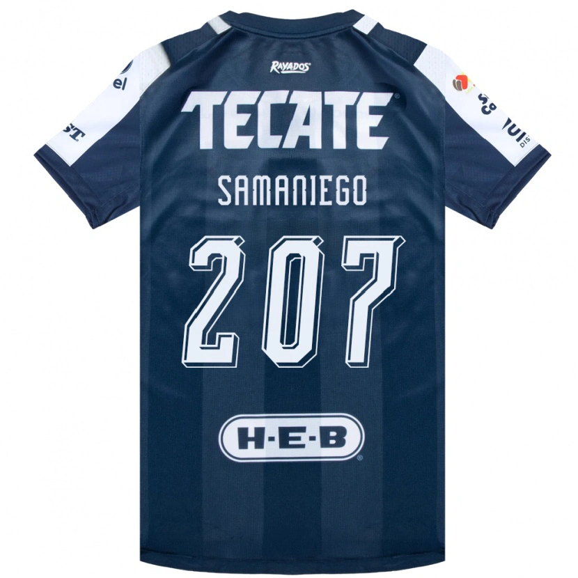 Danxen Niño Camiseta Guillermo Samaniego #207 Azul Tinta Blanco Rojo 1ª Equipación 2026/27 La Camisa
