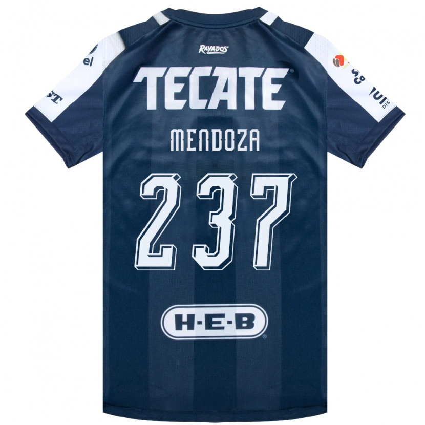 Danxen Niño Camiseta José Mendoza #237 Azul Tinta Blanco Rojo 1ª Equipación 2026/27 La Camisa