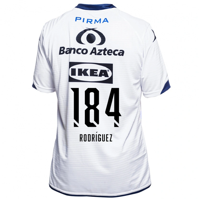 Danxen Niño Camiseta Christopher Rodríguez #184 Blanco Negro Azul 1ª Equipación 2026/27 La Camisa