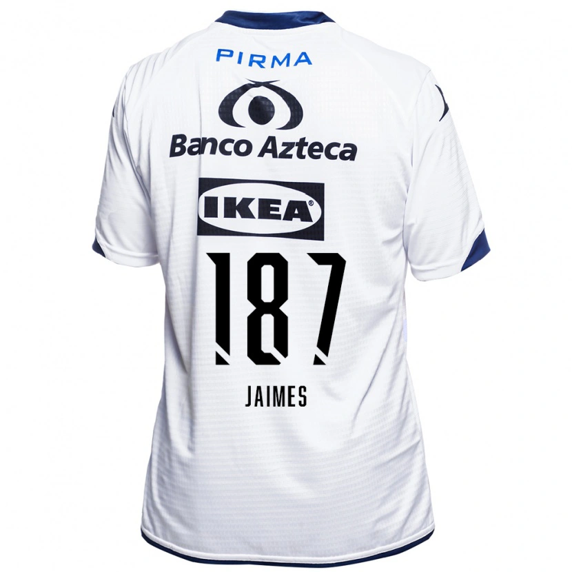 Danxen Niño Camiseta Tristhan Jaimes #187 Blanco Negro Azul 1ª Equipación 2026/27 La Camisa