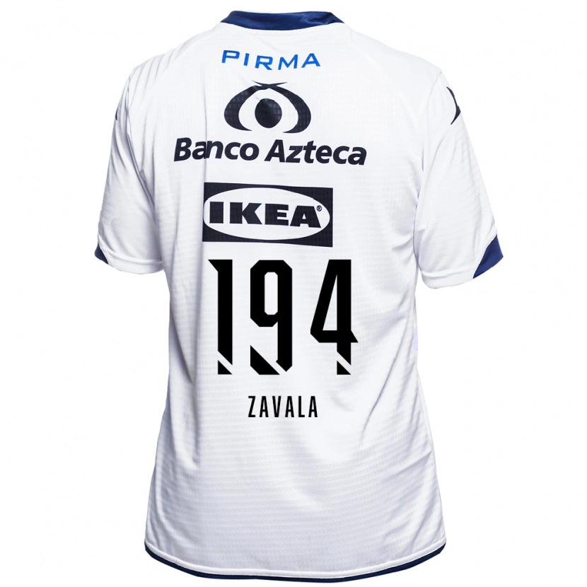 Danxen Niño Camiseta Arath Zavala #194 Blanco Negro Azul 1ª Equipación 2026/27 La Camisa