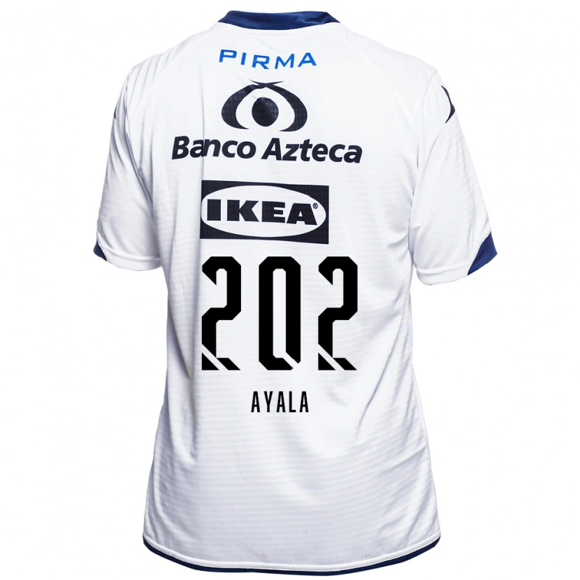 Danxen Niño Camiseta Diego Ayala #202 Blanco Negro Azul 1ª Equipación 2026/27 La Camisa