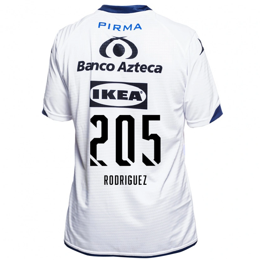 Danxen Niño Camiseta Alberto Rodríguez #205 Blanco Negro Azul 1ª Equipación 2026/27 La Camisa