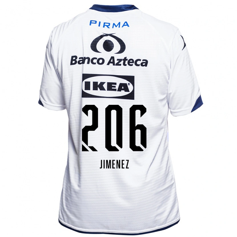 Danxen Niño Camiseta Leonardo Jiménez #206 Blanco Negro Azul 1ª Equipación 2026/27 La Camisa