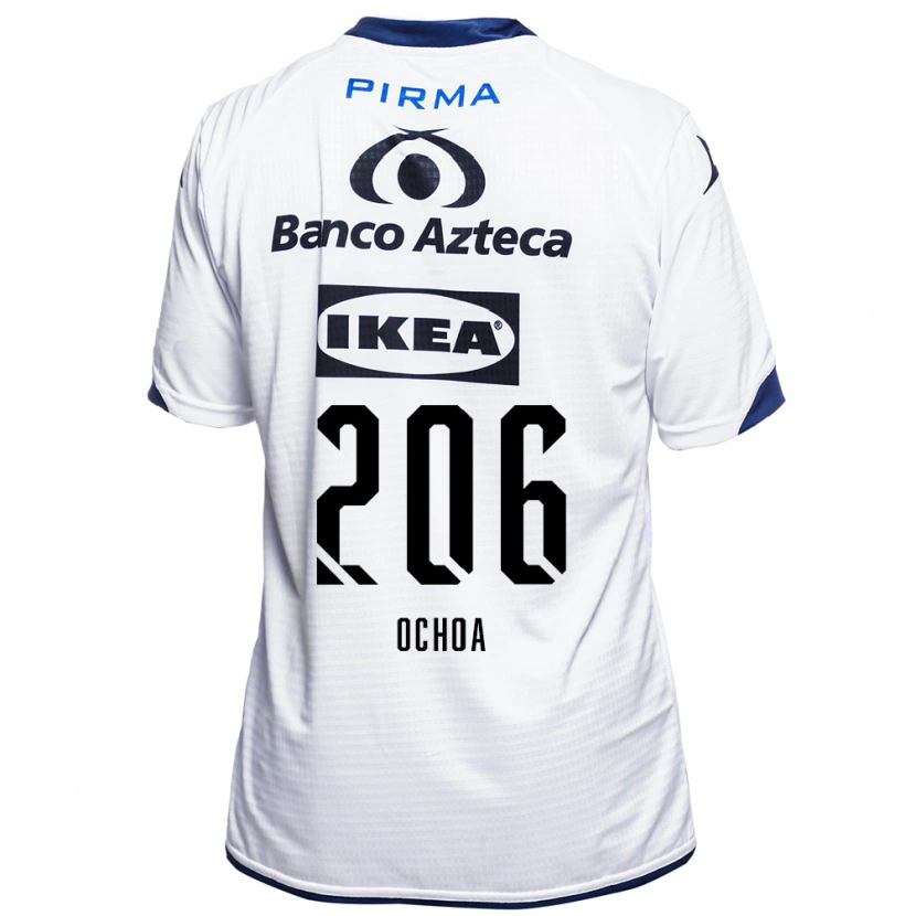 Danxen Niño Camiseta Barúc Ochoa #206 Blanco Negro Azul 1ª Equipación 2026/27 La Camisa