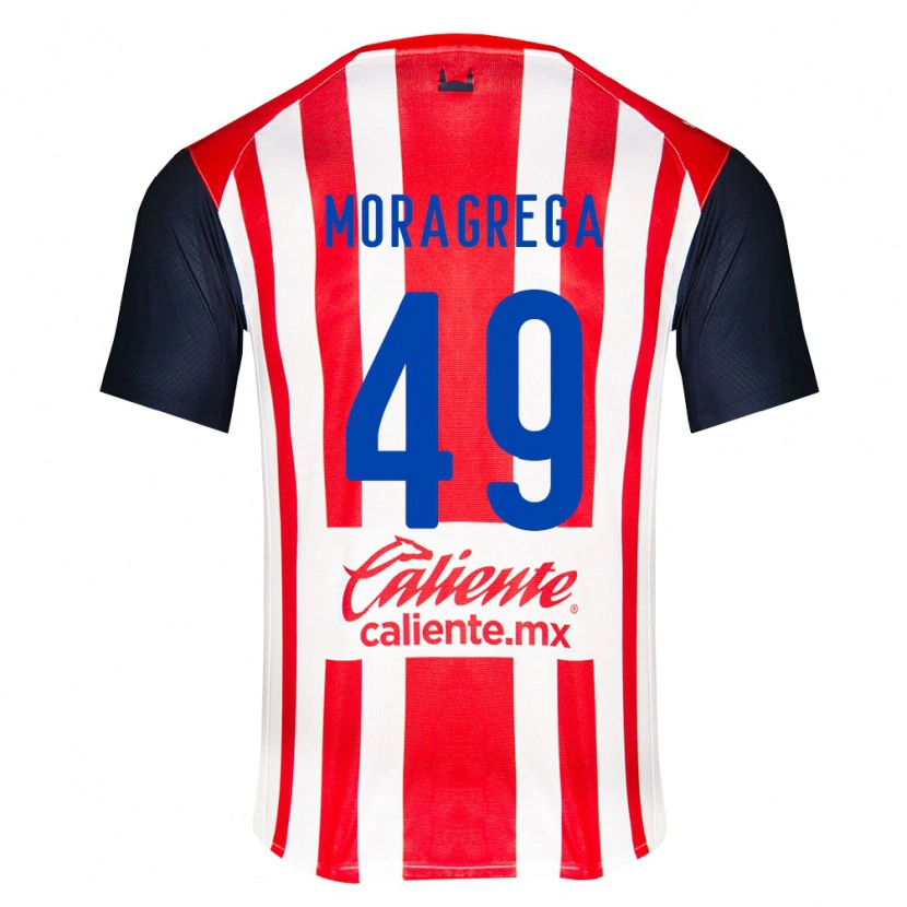 Danxen Niño Camiseta Vladimir Moragrega #49 Rojo Negro Blanco 1ª Equipación 2026/27 La Camisa
