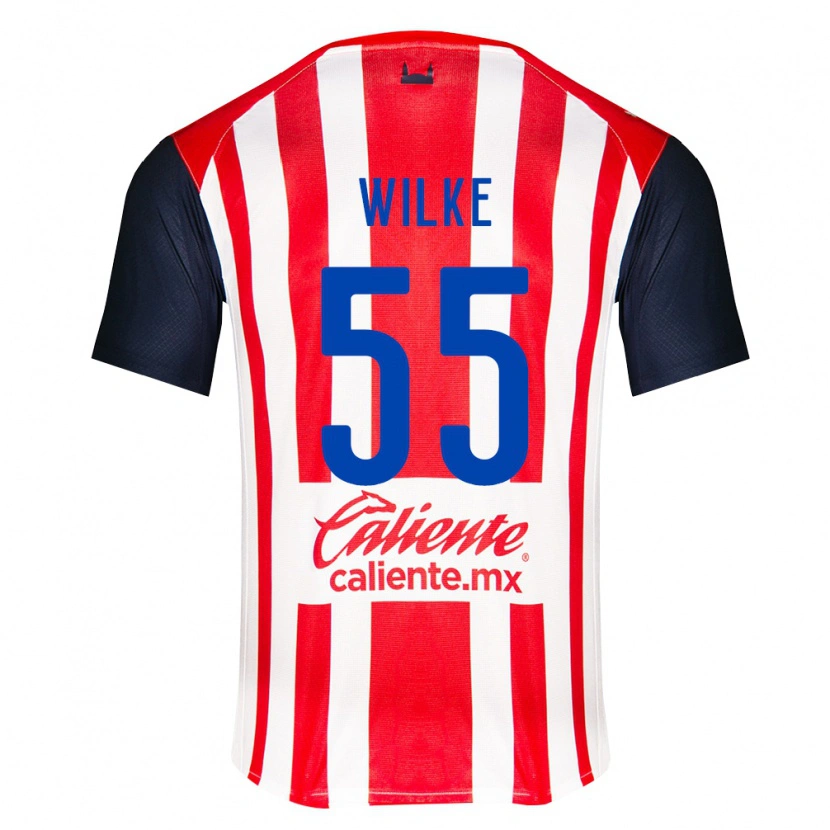 Danxen Niño Camiseta Teun Wilke #55 Rojo Negro Blanco 1ª Equipación 2026/27 La Camisa