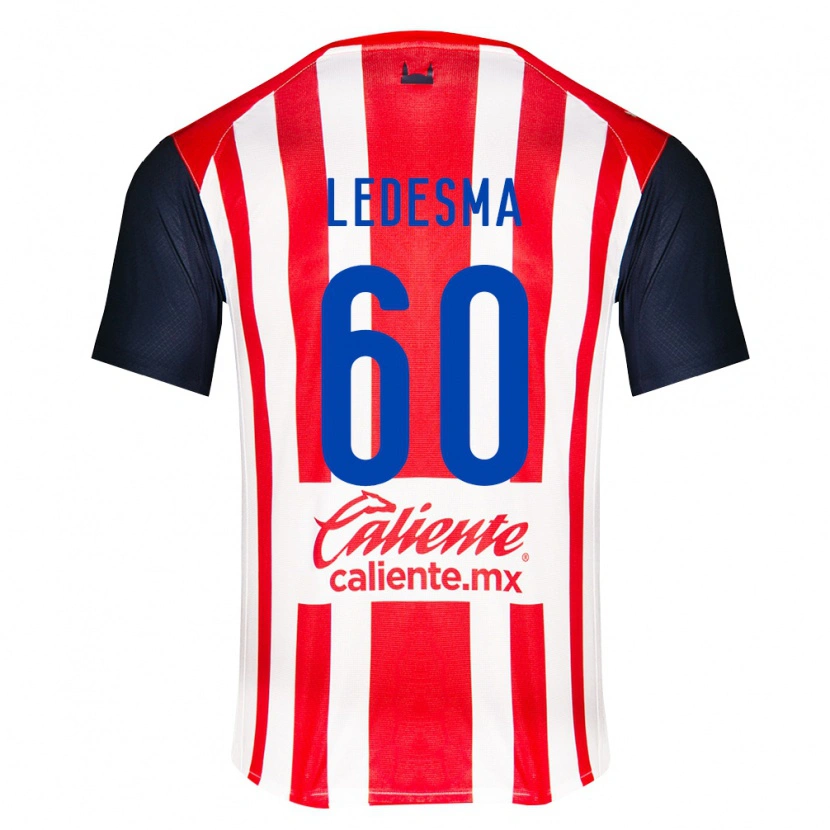 Danxen Niño Camiseta Luis Ledesma #60 Rojo Negro Blanco 1ª Equipación 2026/27 La Camisa