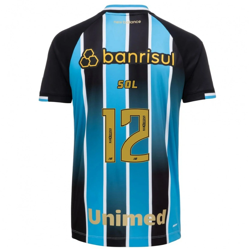 Danxen Niño Camiseta Sol #12 Azul Marrón Negro 1ª Equipación 2026/27 La Camisa