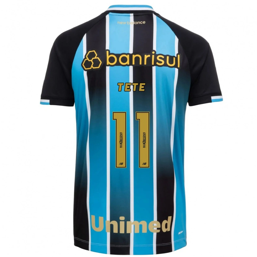 Danxen Niño Camiseta Tetê #11 Azul Marrón Negro 1ª Equipación 2026/27 La Camisa