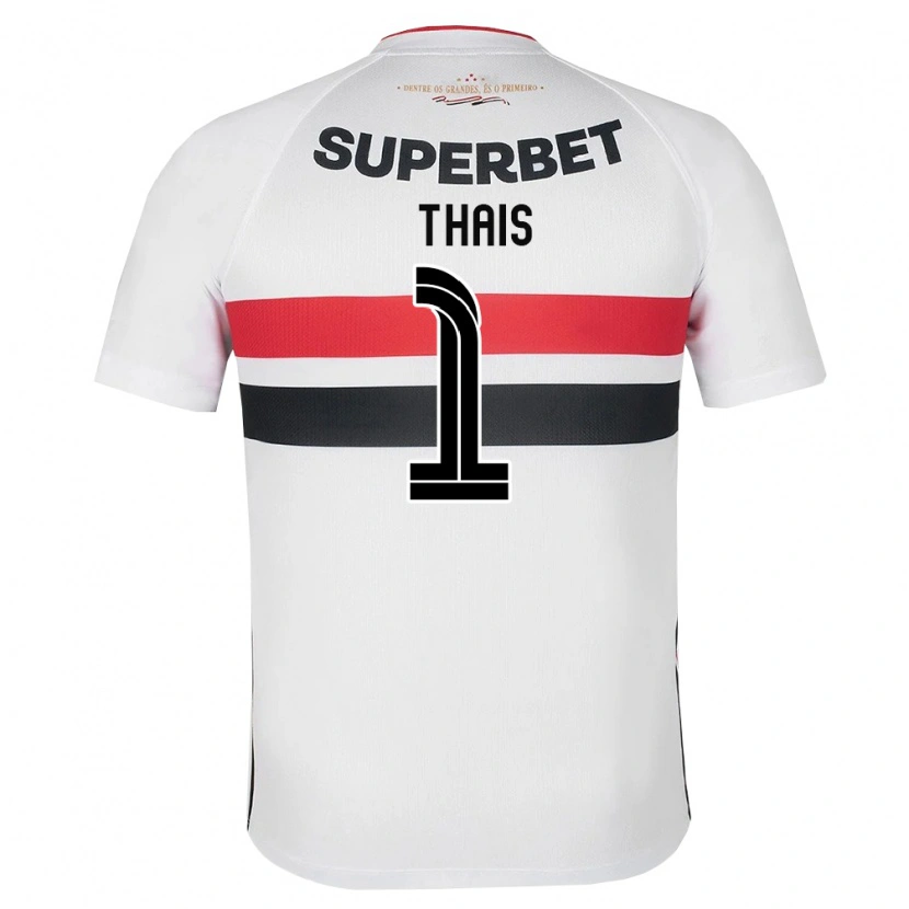 Danxen Niño Camiseta Thais #1 Blanco Rojo Negro 1ª Equipación 2026/27 La Camisa