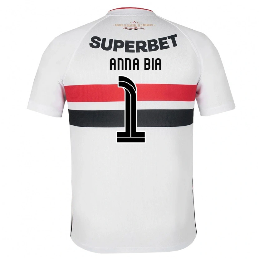 Danxen Niño Camiseta Anna Bia #1 Blanco Rojo Negro 1ª Equipación 2026/27 La Camisa