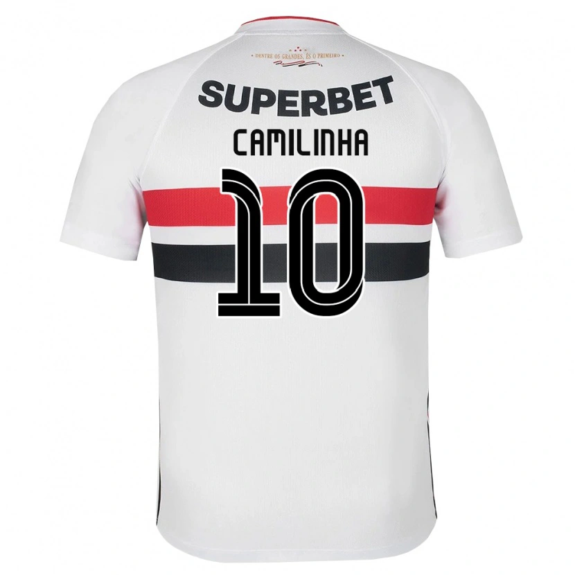Danxen Niño Camiseta Camilinha #10 Blanco Rojo Negro 1ª Equipación 2026/27 La Camisa