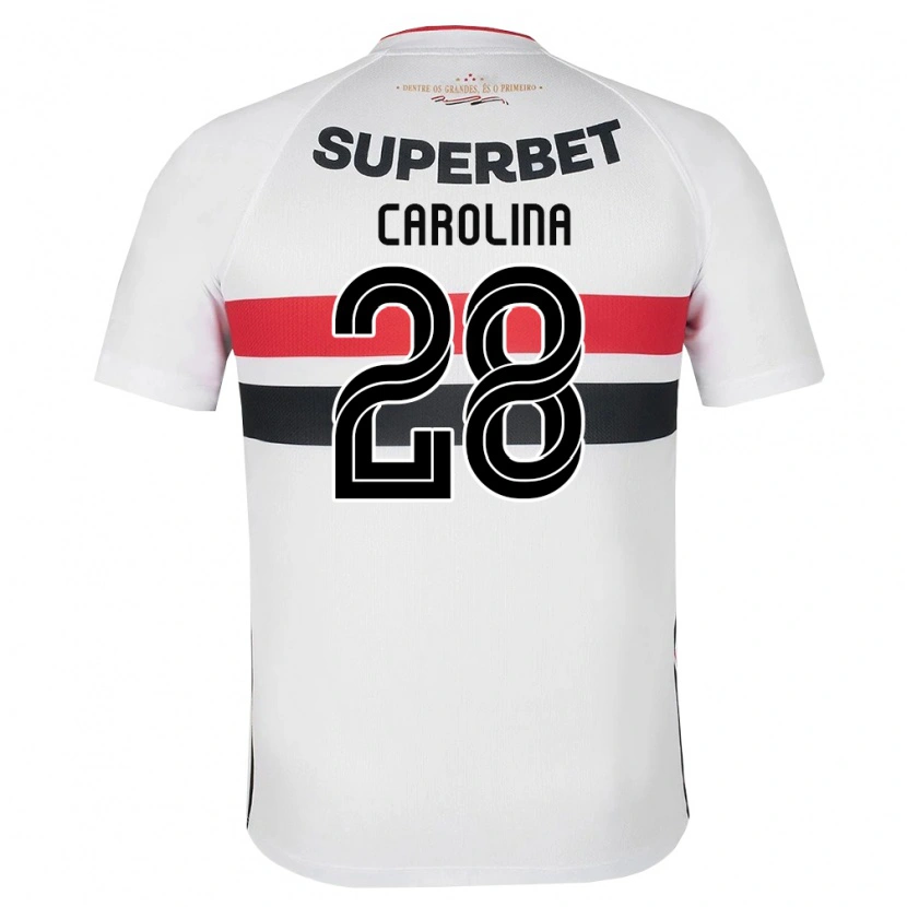 Danxen Niño Camiseta Ana Carolina #28 Blanco Rojo Negro 1ª Equipación 2026/27 La Camisa