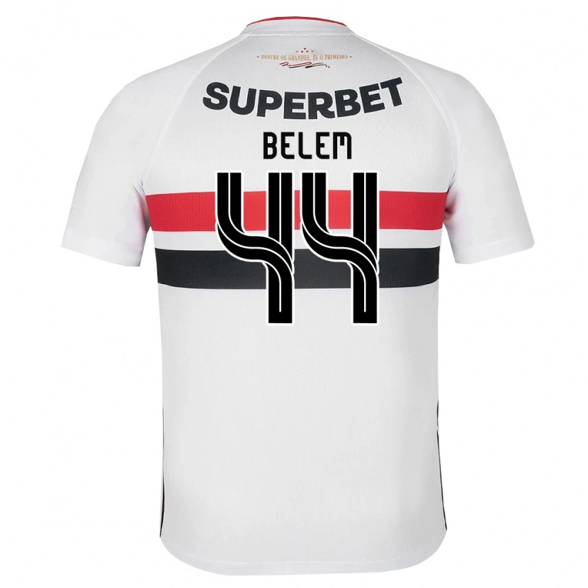 Danxen Niño Camiseta Matheus Belém #44 Blanco Rojo Negro 1ª Equipación 2026/27 La Camisa