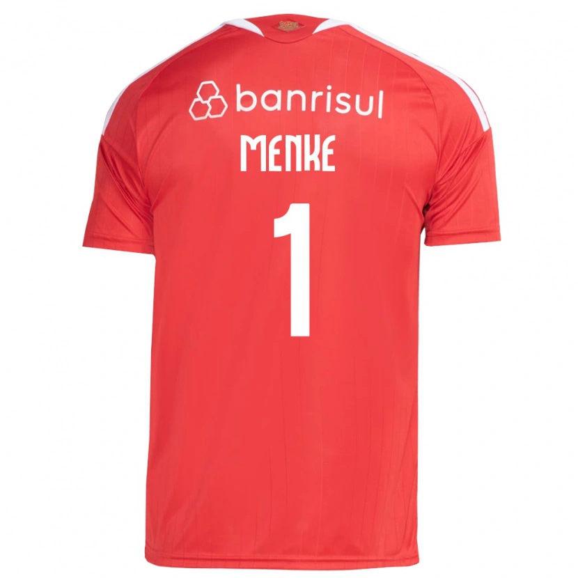 Danxen Niño Camiseta Henrique Menke #1 Rojo Blanco 1ª Equipación 2026/27 La Camisa