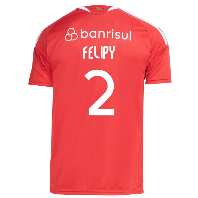Danxen Niño Camiseta Luis Felipy #2 Rojo Blanco 1ª Equipación 2026/27 La Camisa