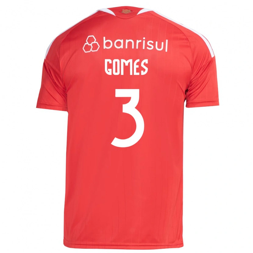 Danxen Niño Camiseta Igor Gomes #3 Rojo Blanco 1ª Equipación 2026/27 La Camisa