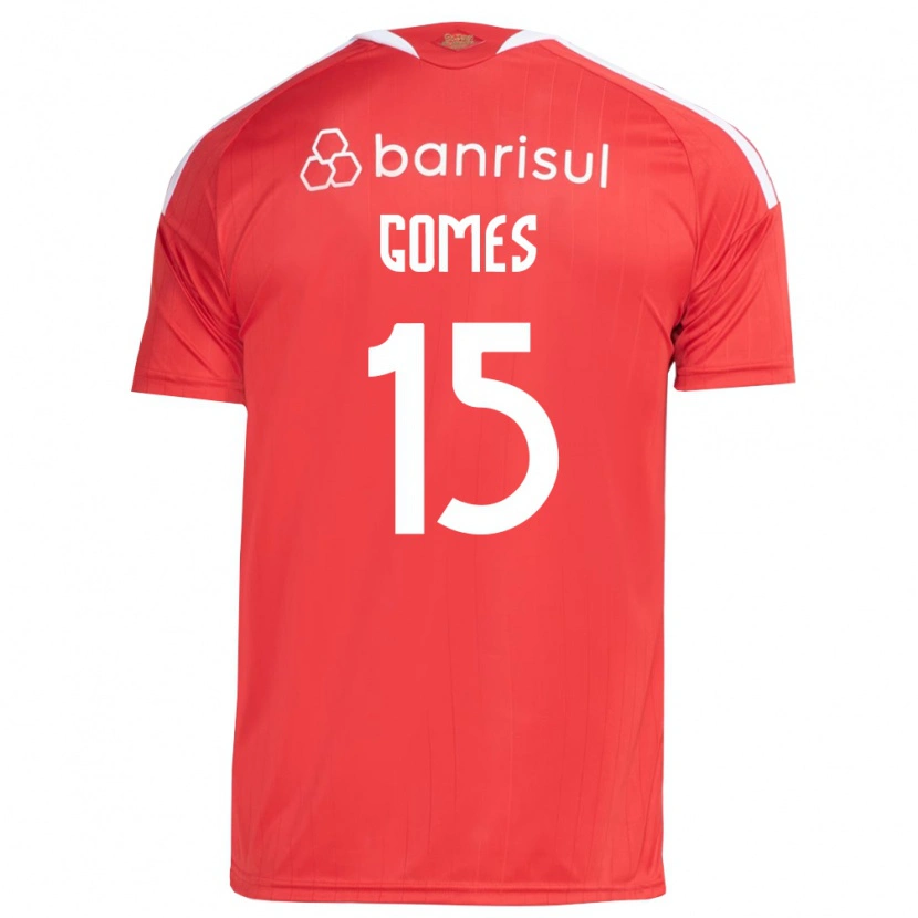 Danxen Niño Camiseta Bruno Gomes #15 Rojo Blanco 1ª Equipación 2026/27 La Camisa