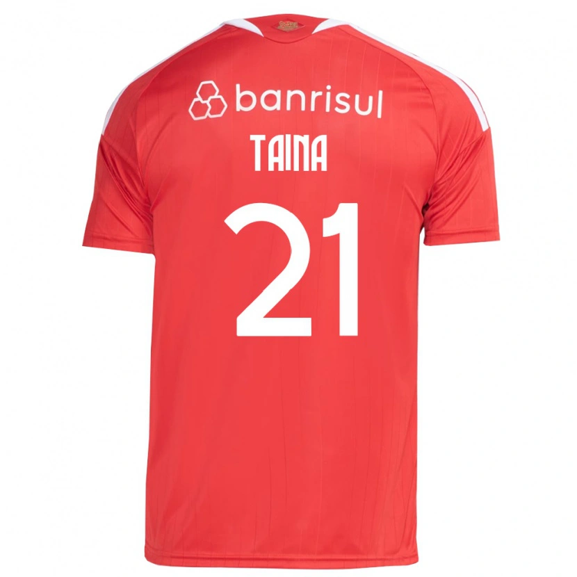 Danxen Niño Camiseta Taina #21 Rojo Blanco 1ª Equipación 2026/27 La Camisa