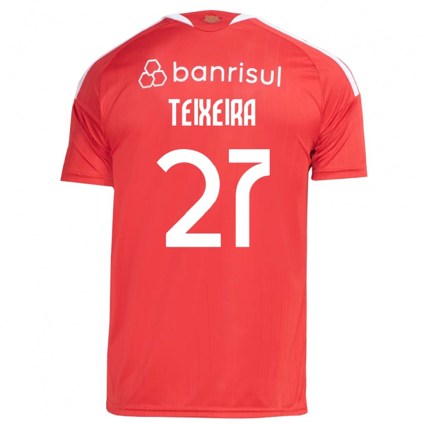 Danxen Niño Camiseta Danny Teixeira #27 Rojo Blanco 1ª Equipación 2026/27 La Camisa