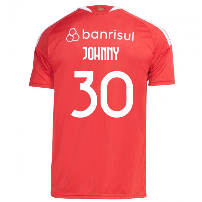 Danxen Niño Camiseta Johnny #30 Rojo Blanco 1ª Equipación 2026/27 La Camisa
