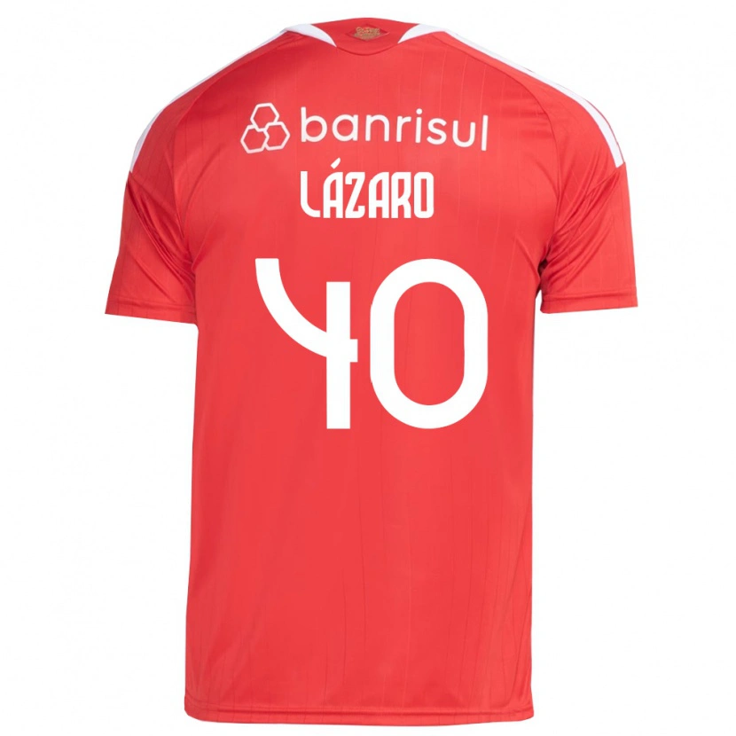 Danxen Niño Camiseta Lázaro Gonçalves Do Nascimento Junior #40 Rojo Blanco 1ª Equipación 2026/27 La Camisa