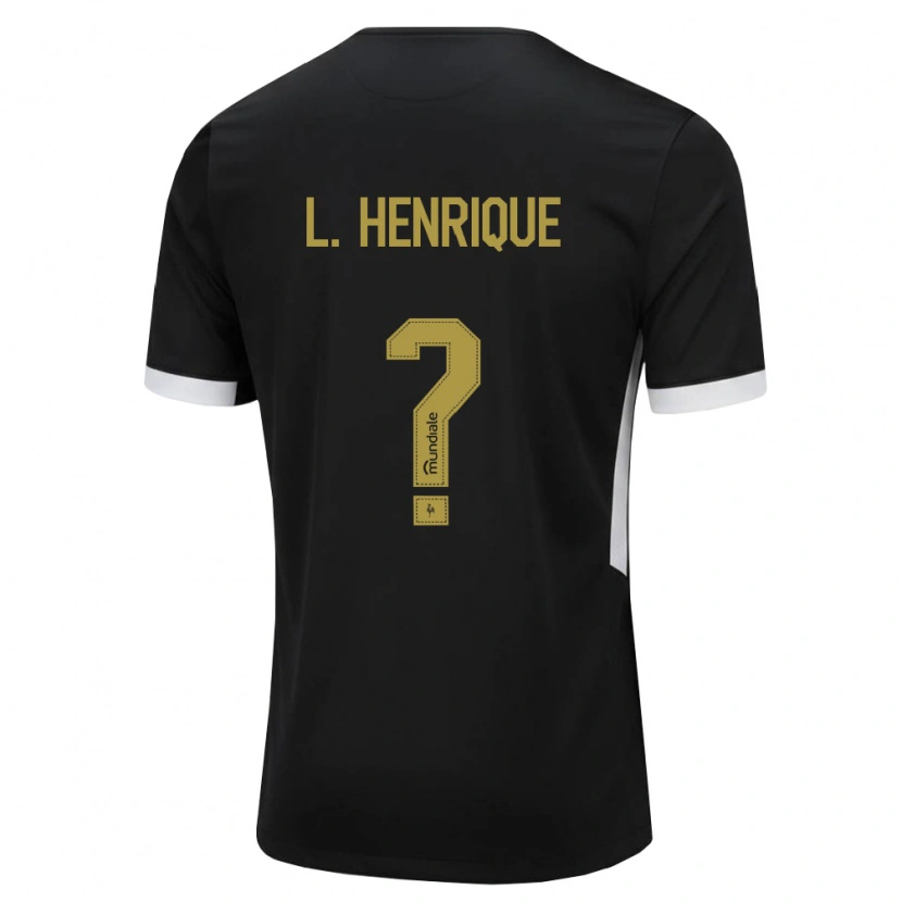 Danxen Niño Camiseta Luiz Peu #0 Blanco Negro Amarillo 1ª Equipación 2026/27 La Camisa