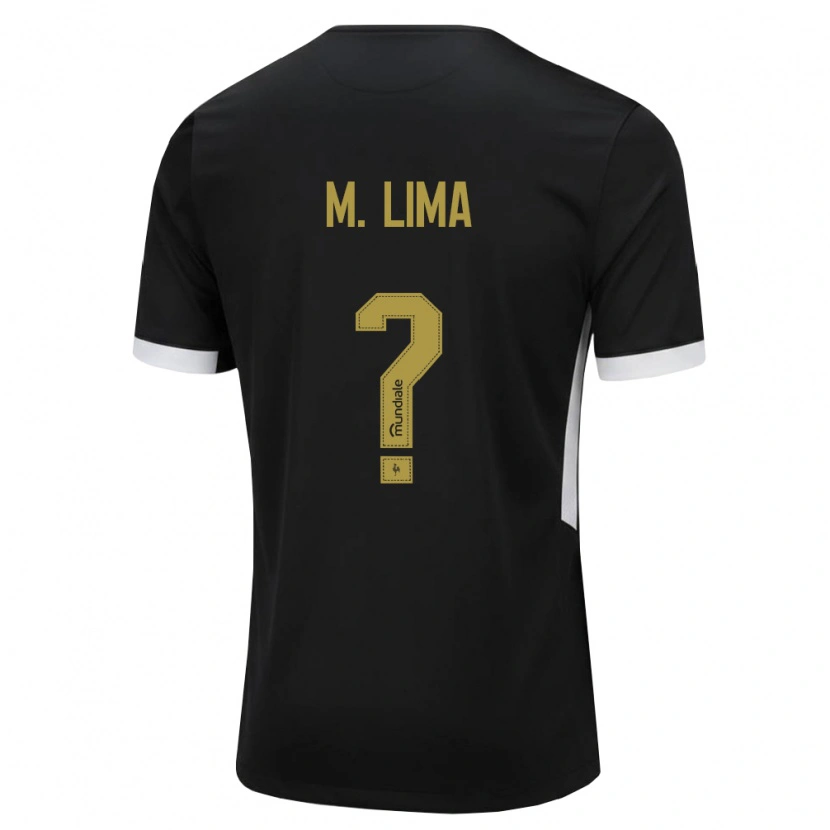 Danxen Niño Camiseta Matheus Lima #0 Blanco Negro Amarillo 1ª Equipación 2026/27 La Camisa