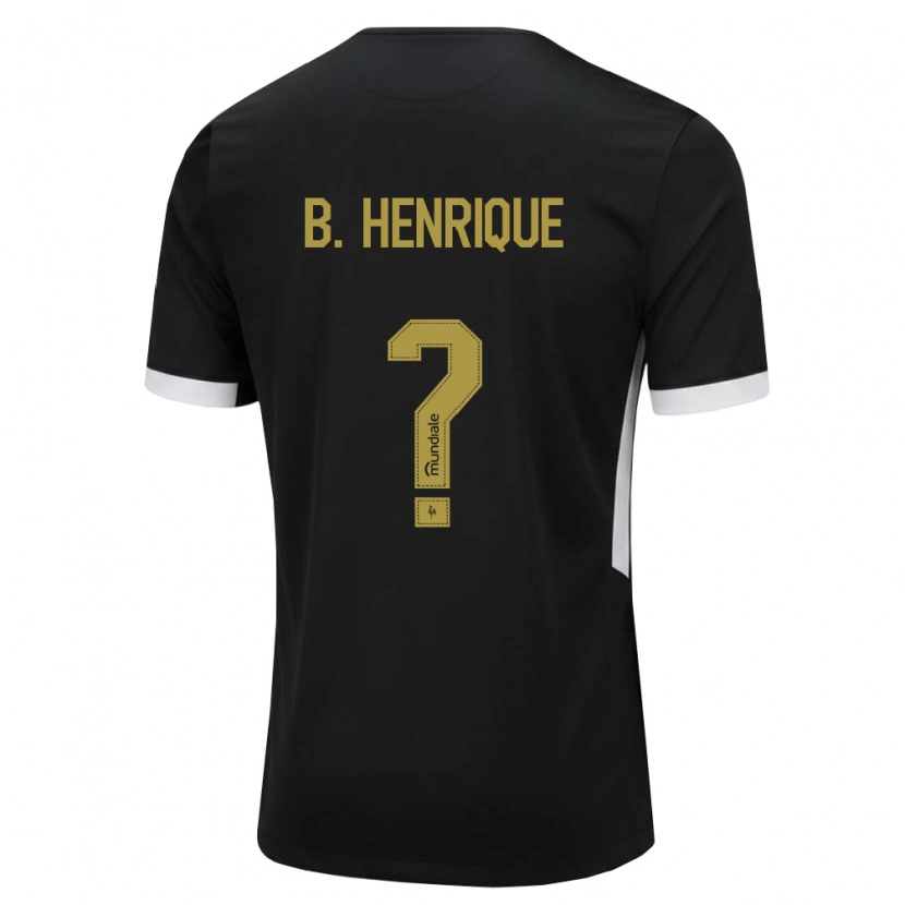Danxen Niño Camiseta Bruno Henrique #0 Blanco Negro Amarillo 1ª Equipación 2026/27 La Camisa