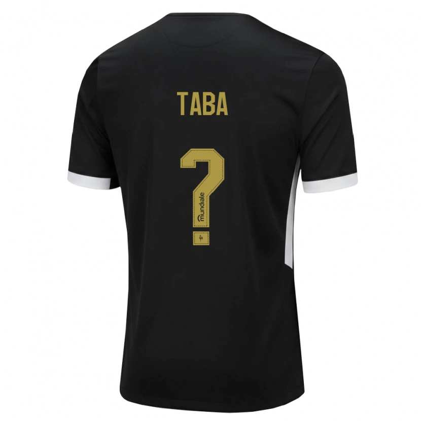 Danxen Niño Camiseta Taba #0 Blanco Negro Amarillo 1ª Equipación 2026/27 La Camisa