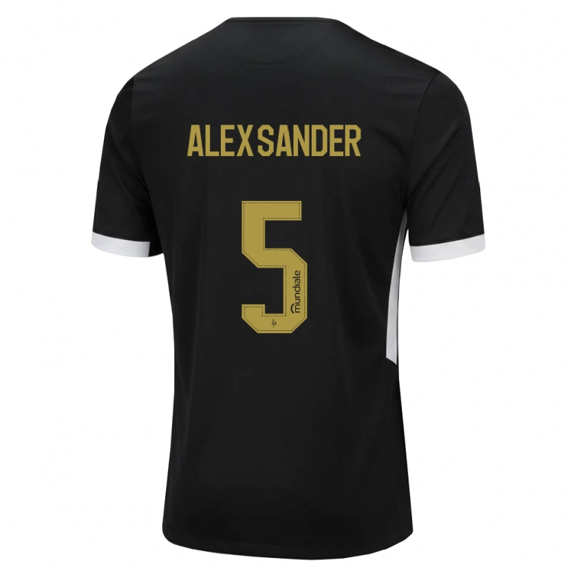 Danxen Niño Camiseta Alexsander Cristhian Gomes Da Costa #5 Blanco Negro Amarillo 1ª Equipación 2026/27 La Camisa