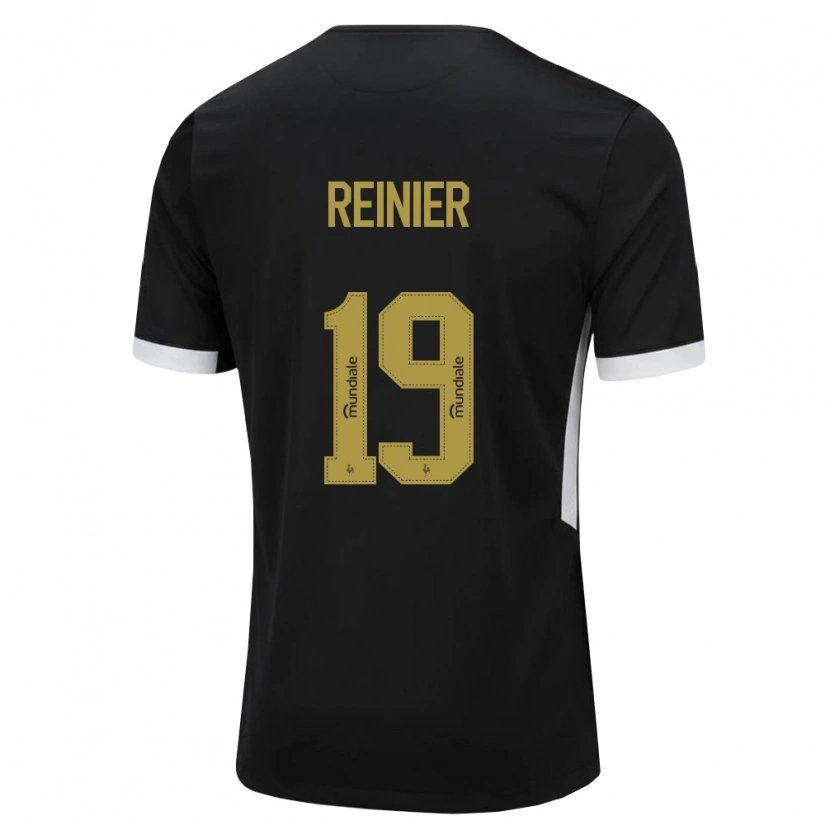 Danxen Niño Camiseta Reinier Jesus Carvalho #19 Blanco Negro Amarillo 1ª Equipación 2026/27 La Camisa