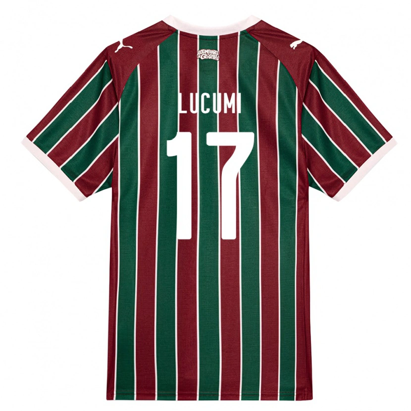 Danxen Niño Camiseta Jan Lucumi #17 Verde Borgoña Blanco 1ª Equipación 2026/27 La Camisa