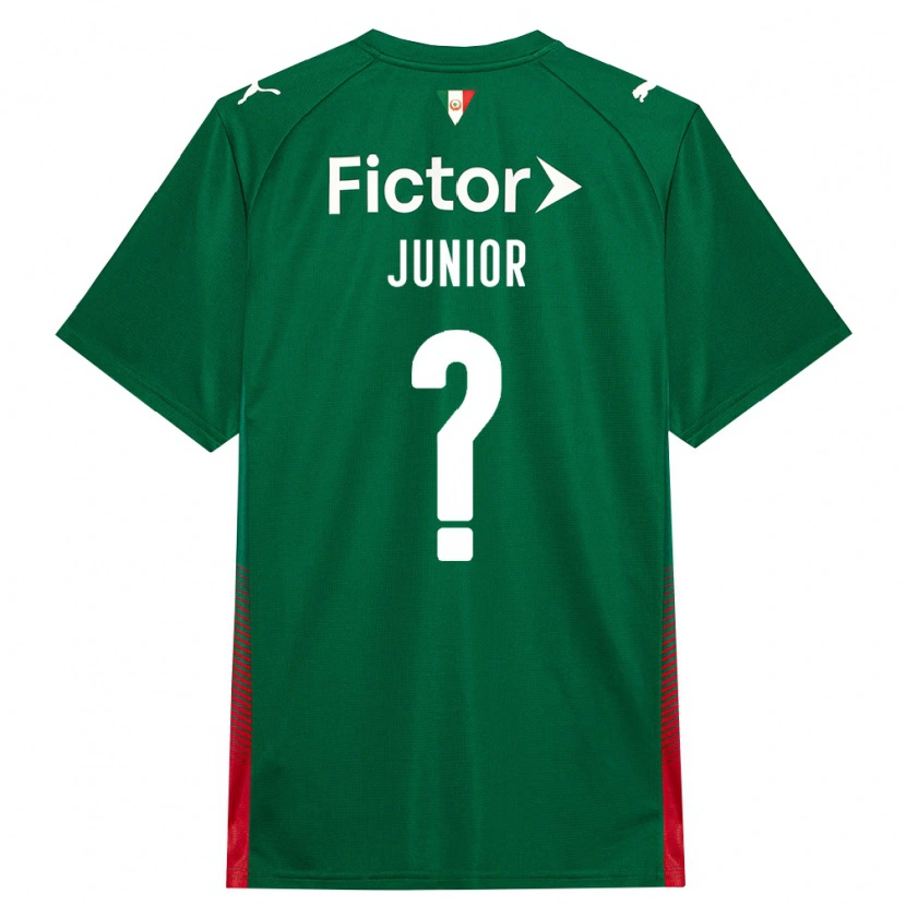 Danxen Niño Camiseta Gilberto Junior #0 Verde Rojo Blanco 1ª Equipación 2026/27 La Camisa