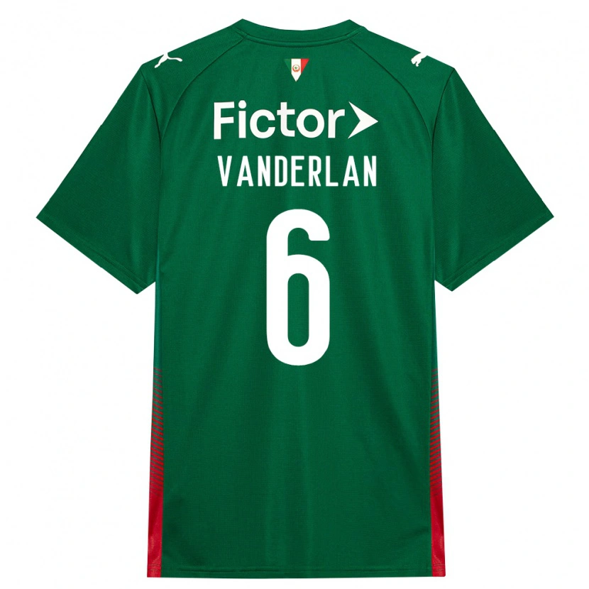 Danxen Niño Camiseta Vanderlan #6 Verde Rojo Blanco 1ª Equipación 2026/27 La Camisa