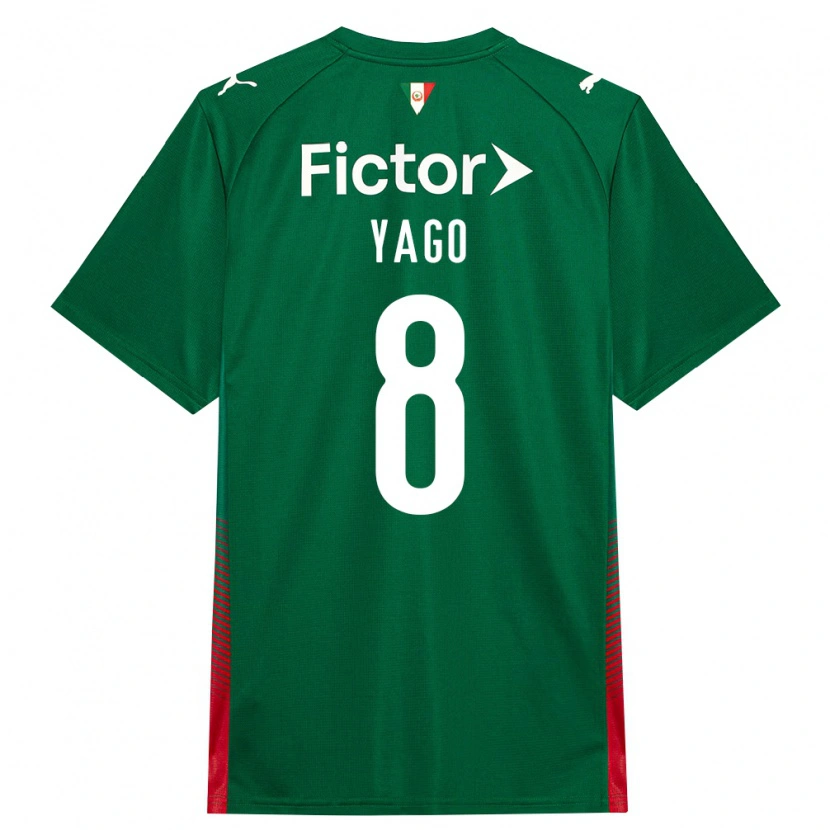 Danxen Niño Camiseta Ruan Yago #8 Verde Rojo Blanco 1ª Equipación 2026/27 La Camisa