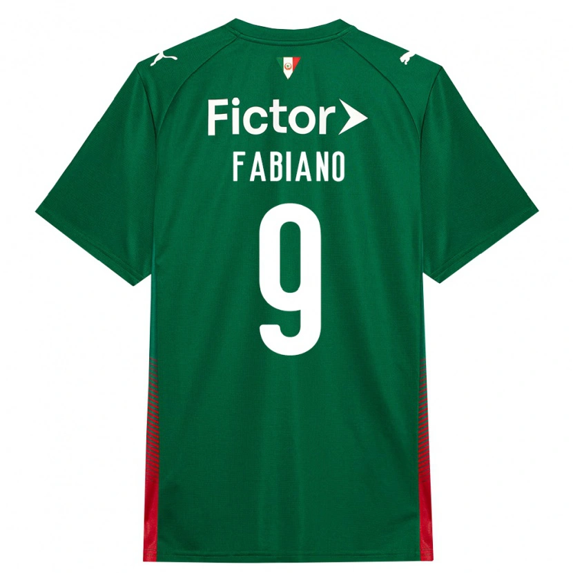 Danxen Niño Camiseta Fabiano Rodrigues Pereira #9 Verde Rojo Blanco 1ª Equipación 2026/27 La Camisa